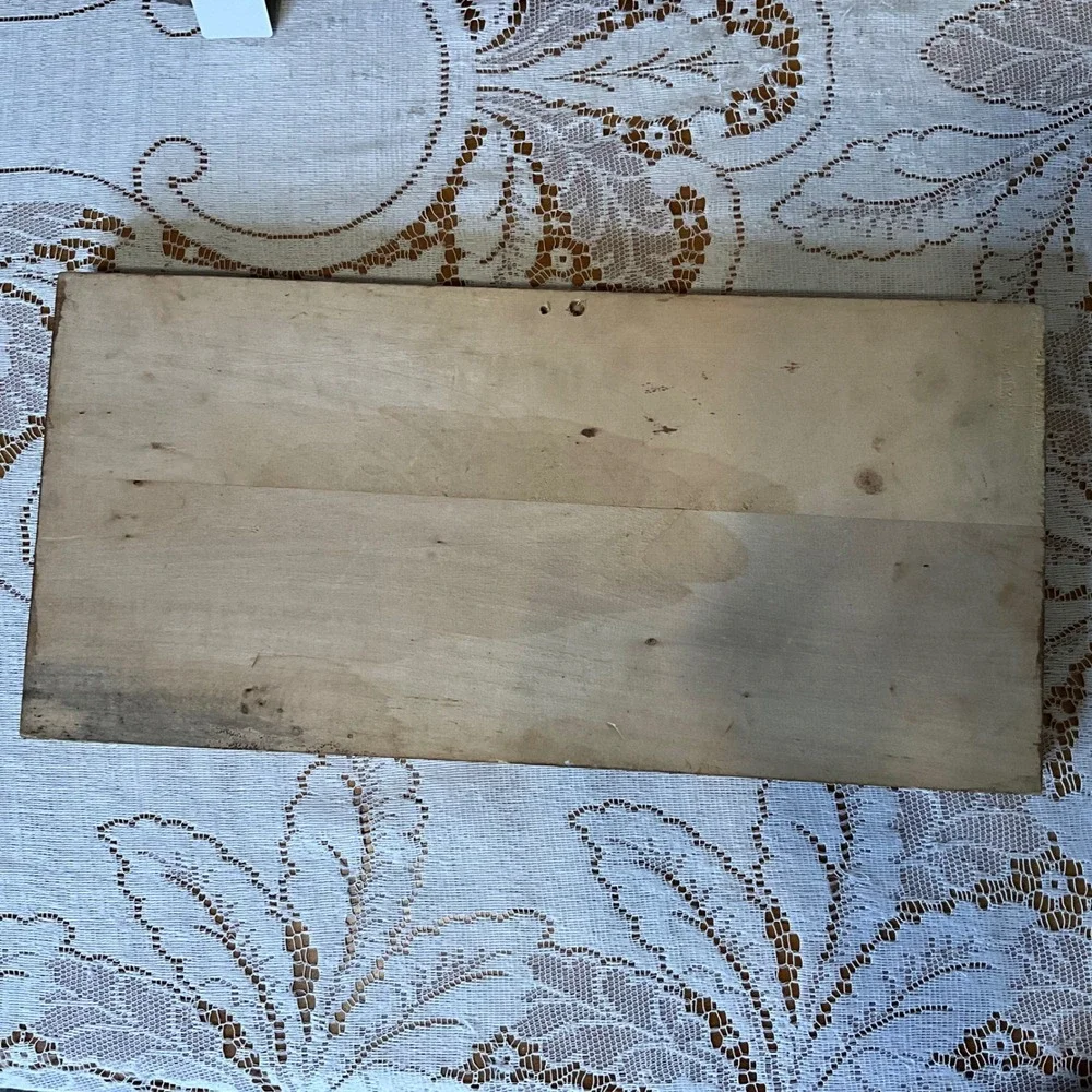 Vintage Hand Carved Wood‎ Relief Plaque Horse Sled Logger Cottagecore Rustic